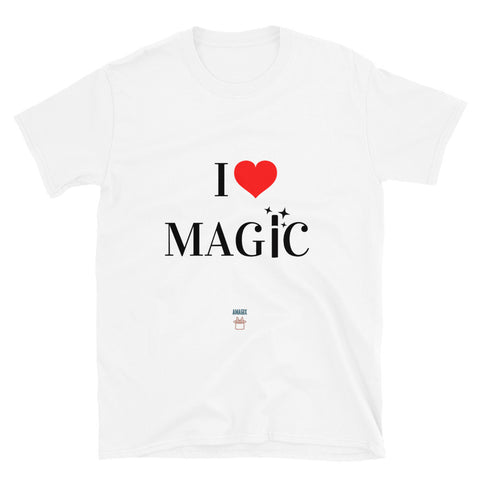 T-Shirt Unisex - I Love Magic White-Amagix